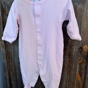 Kissy Kissy Pink Polka Dot Footie